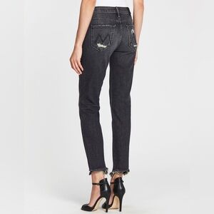 MOTHER Denim “The Flirt Chew” Jean in Charcoal
